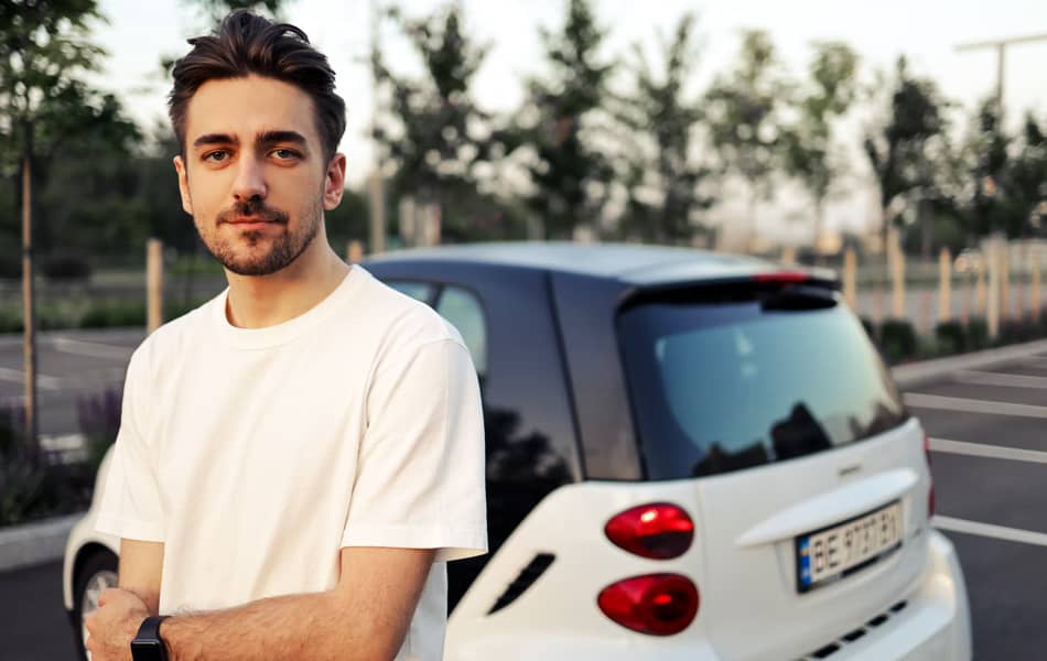 Man Standing by Car Man Standing by Car